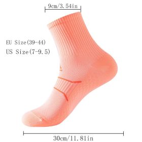 For Men Compression Running Hiking Socks Crew Athletic Anti Blister Cushioned Anti-odor And Breathable For Running Hiking Cycling Fitness