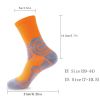 Men Compression Running Socks Crew Athletic Hiking Anti Blister Cushioned Anti-odor And Breathable For Running Hiking Cycling Fitness