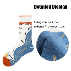 Women Colorful Compression Running Anti-odor And Breathable Socks Crew Athletic Hiking Anti Blister Cushioned For Running Hiking Cycling Fitness