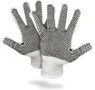PVC String Knit Work Gloves 10 Size Pack of 240 Safety Work Gloves White Color with Black Dots. Coton Gloves for Warehouse Gardening Construction. Glo