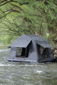 Foldable 2-3 People Amphibious Inflatable Car Roof Top Tent for camping Outdoor Glamping Camping Tent for SUV