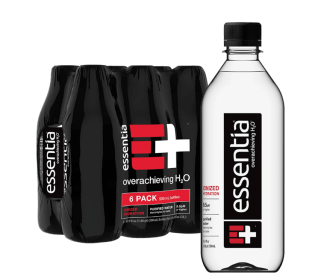 Essentia Bottled Water, Ionized Alkaline Water, 500 ml Each, 6 Bottles