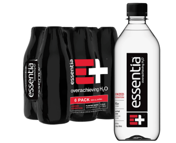 Essentia Bottled Water, Ionized Alkaline Water, 1L Each, 6 Bottles