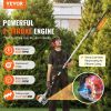VEVOR 15.7-inch 26CC 2 Cycle Gas Hedge Trimmer, Gas Powered Pole Hedge Trimmer with Dual Sided Dual Action Blade, 270Â° Adjustable Trimmer Head