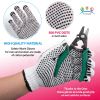 Double Side PVC Dotted Working Gloves 9.5" Pack of 240 pairs PVC Knit Gloves, Breathable Cotton Gloves with Rubber Dots