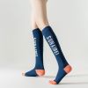 Womens Running Compression Socks Sports Cycling Fitness Yoga Flight Compression Socks Crew Athletic Hiking Wicking Anti Blister Cushioned Anti-odor An