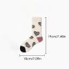 Women Colorful Compression Socks Crew Athletic Hiking Wicking Anti Blister Cushioned Anti-odor And Breathable For Running Hiking Cycling Fitness