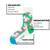 Women Colorful Compression Crew Running Socks Athletic Socks Work Hiking Basketball Anti-odor And Anti-slip Sport Socks For Running Fitness Hiking And