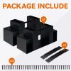 Firewood Log Rack Bracket Kit,Firewood Holder Installed by 2x4 Lumber,DIY Log Storage Rack Brackets with Sidebars