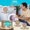 Laundry Sheets Ocean Breeze 100 Loads Zero Waste Plastic Free Natural Soap Detergent Travel Size Essentials for Washing Clothes