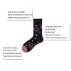 Women Colorful Compression Socks Crew Athletic Hiking Wicking Anti Blister Cushioned Anti-odor And Breathable For Running Hiking Cycling Fitness