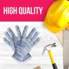 String Knit Work Gloves Men Bulk Pack of 720, Large Multi-Color Cotton Gloves For Men 10" x 4", Breathable Cotton Work Gloves Women