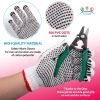 Double Side PVC Dotted Working Gloves 9.5", Pack of 24 PVC Knit Gloves, Breathable Cotton Gloves with Rubber Dots