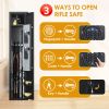 Home Rifle And Pistols Gun Safe With LED Light And Alarm System,Biometric Fingerprint Rifle Safe,Quick Access 4-5 Rifle