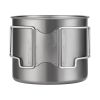 Portable Cup with Foldable Handle for Outdoor Camping Hiking
