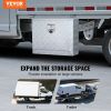 VEVOR Underbody Truck Box, 24"Ã—17"Ã—18" Pickup Storage Box, Heavy Duty Aluminum Diamond Plate Tool Box with Lock and Keys