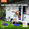 VEVOR 540L/142.65 Gallon Water Storage Bladder, Water Tank, 1000D Blue PVC Collapsible Water Storage Containers, Large Capacity Soft Water Bag