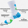 For Men Compression Running Socks Athletic Socks With Cushion Basketball Sport Socks Anti-odor And Anti-slip For Running Fitness Hiking And Cycling