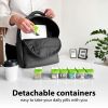 Extra Large Pill Organizer 2 Times A Day Green White Big Pill Box 7 Day Am Pm XL Weekly Vitamin Holder Jumbo Medicine Container for Supplement XXL Dai