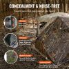 VEVOR Hunting Blind, 270Â° See Through Ground Blind, 4-5 Person Pop Up Deer Blind for Hunting with Carrying Bag, Portable Resilient Hunting Tent