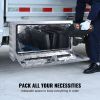 VEVOR Underbody Truck Box, 30"Ã—17"Ã—18" Pickup Storage Box, Heavy Duty Aluminum Diamond Plate Tool Box with Lock and Keys