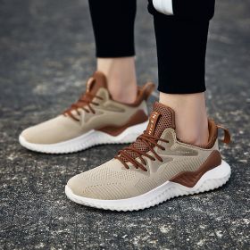 Student breathable running shoes (Option: brown-40)