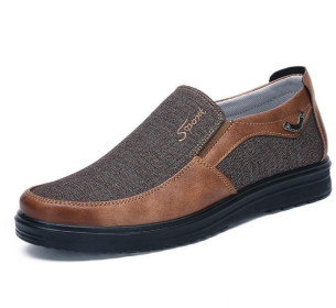 Business Casual Soft-soled Feet Flat-soled Men's Shoes (Option: Brown-39 yards)