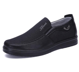 Business Casual Soft-soled Feet Flat-soled Men's Shoes (Option: Black-48 yards)