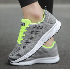 Women Shoes Sports Sneakers (Option: Grey green-43)