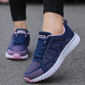 Women Shoes Sports Sneakers (Option: Purple-43)