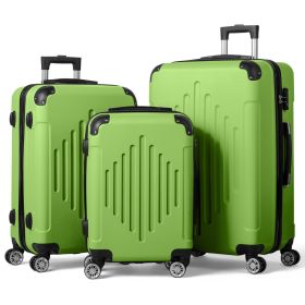 Comes With A Three In One Suitcase With 2 Diamond Shaped Stripes And Corners (Color: Green)