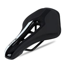 Bicycle seat mountain bike road bike (Option: Black and white)
