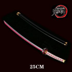 25cm Kimetsu No Yaiba Sword Weapon Demon Killer Tomioka Yoshio Role-playing Sword Anime Ninja Sword PU Weapon Props (Color: gui dao-6, size: 25cm)