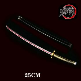 25cm Kimetsu No Yaiba Sword Weapon Demon Killer Tomioka Yoshio Role-playing Sword Anime Ninja Sword PU Weapon Props (Color: gui dao-10, size: 25cm)