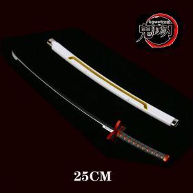 25cm Kimetsu No Yaiba Sword Weapon Demon Killer Tomioka Yoshio Role-playing Sword Anime Ninja Sword PU Weapon Props (Color: gui dao-4, size: 25cm)