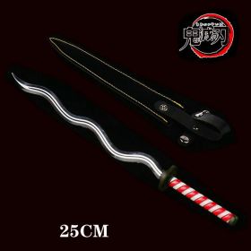 25cm Kimetsu No Yaiba Sword Weapon Demon Killer Tomioka Yoshio Role-playing Sword Anime Ninja Sword PU Weapon Props (Color: gui dao-11, size: 25cm)