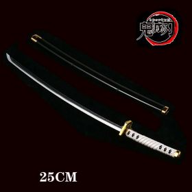 25cm Kimetsu No Yaiba Sword Weapon Demon Killer Tomioka Yoshio Role-playing Sword Anime Ninja Sword PU Weapon Props (Color: gui dao-1, size: 25cm)