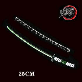 25cm Kimetsu No Yaiba Sword Weapon Demon Killer Tomioka Yoshio Role-playing Sword Anime Ninja Sword PU Weapon Props (Color: gui dao-2, size: 25cm)