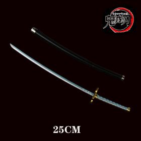 25cm Kimetsu No Yaiba Sword Weapon Demon Killer Tomioka Yoshio Role-playing Sword Anime Ninja Sword PU Weapon Props (Color: gui dao-13, size: 25cm)