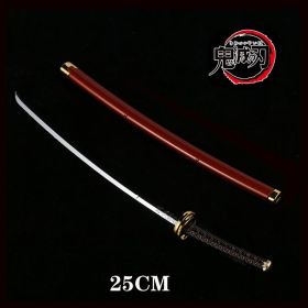 25cm Kimetsu No Yaiba Sword Weapon Demon Killer Tomioka Yoshio Role-playing Sword Anime Ninja Sword PU Weapon Props (Color: gui dao-8, size: 25cm)