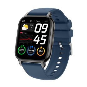 P66 Smart Watch Bluetooth Call Heart Rate Blood Pressure (Color: Dark blue)