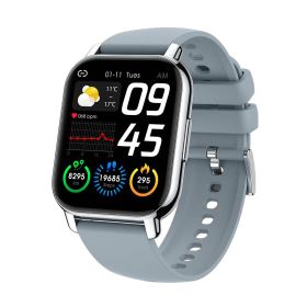 P66 Smart Watch Bluetooth Call Heart Rate Blood Pressure (Color: Light Blue)