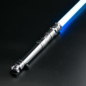 TXQSABER Smooth Swing Lightsaber Metal Hilt Heavy Dueling 12 Colors Changing Blaster Cosplay Bluetooth Laser Sword Kids Toys (version: Premium RGB, Color: TSK-E11-A-Silver)
