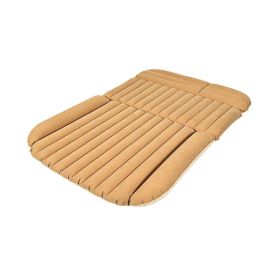 Auto Traveling Camping Air Backseat Mattress Travel Sleeping Pad (Color: yellow, Type: Sleeping Pad)