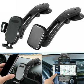 360 Rotatable Phone Mount Holder Car Dashboard Gravity Adjustable GPS Stand Rotating Car Phone Holder Universal Dashboard Mount Car Holder GPS Phone S (Type: Clamp)