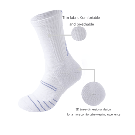 Men Compression Running Socks Quarter Crew Athletic Cushioned Breathable Anti Blister Sweat Odor For Running Hiking Cycling Fitness (Color: Color1, Group: Men)