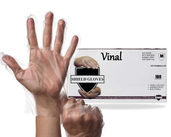 Disposable Vinal Gloves (Color: Natural)