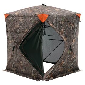 VEVOR Hunting Blind, 270Â° See Through Ground Blind, 1-2 Person Pop Up Deer Blind for Hunting with Carrying Bag, Portable Resilient Hunting Tent (Product Classification: Perspective Style, Item Size: 55 inch)