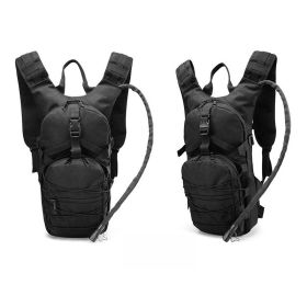 Men's hiking travel off-road cycling cycling hydration duffel bag running sports outdoor tactical water bags backpacks (Color: blcak)